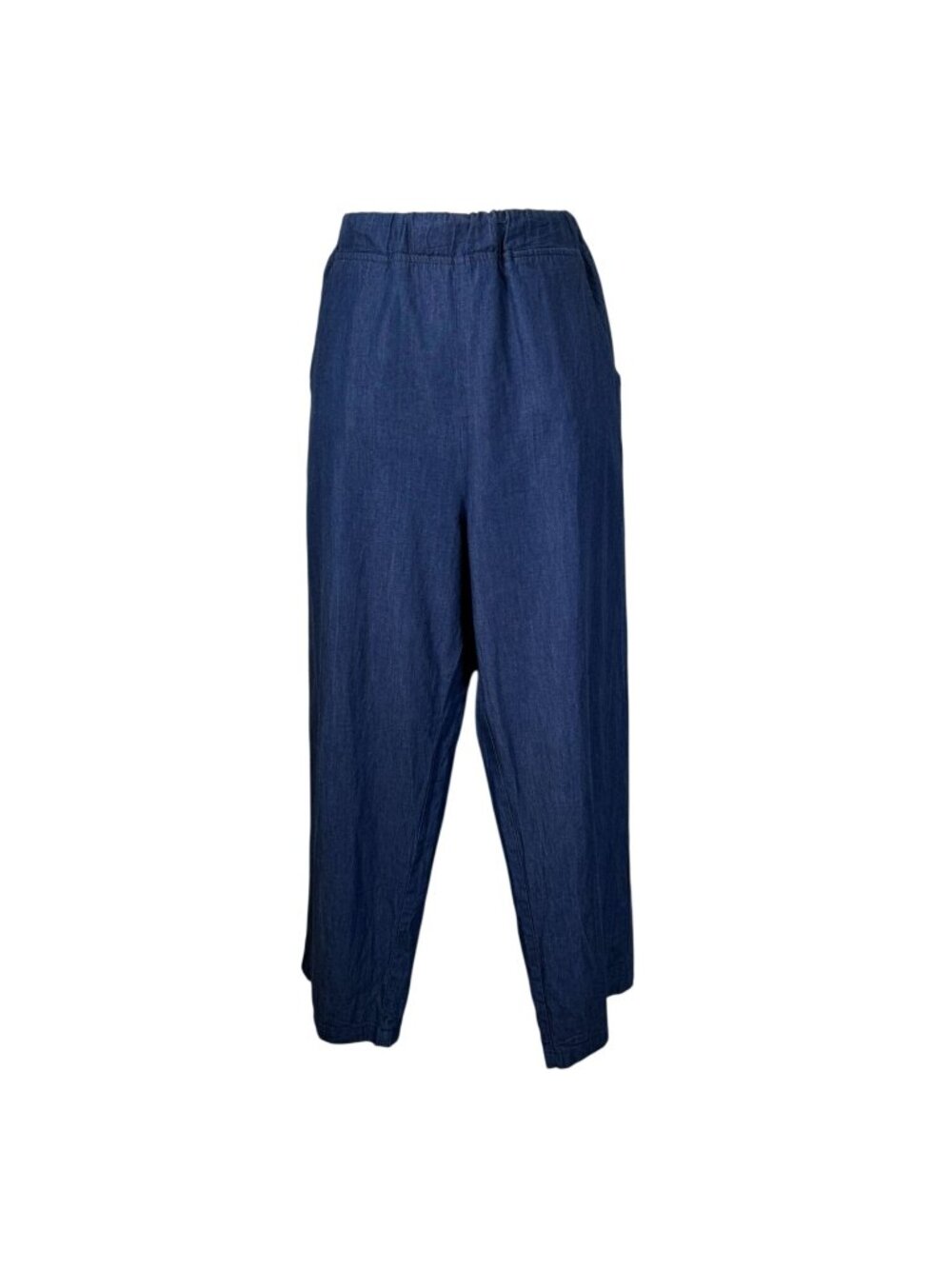 LA Relaxed Pants Women’s M Organic Cotton Pull On Blue - Picture 1 of 11
